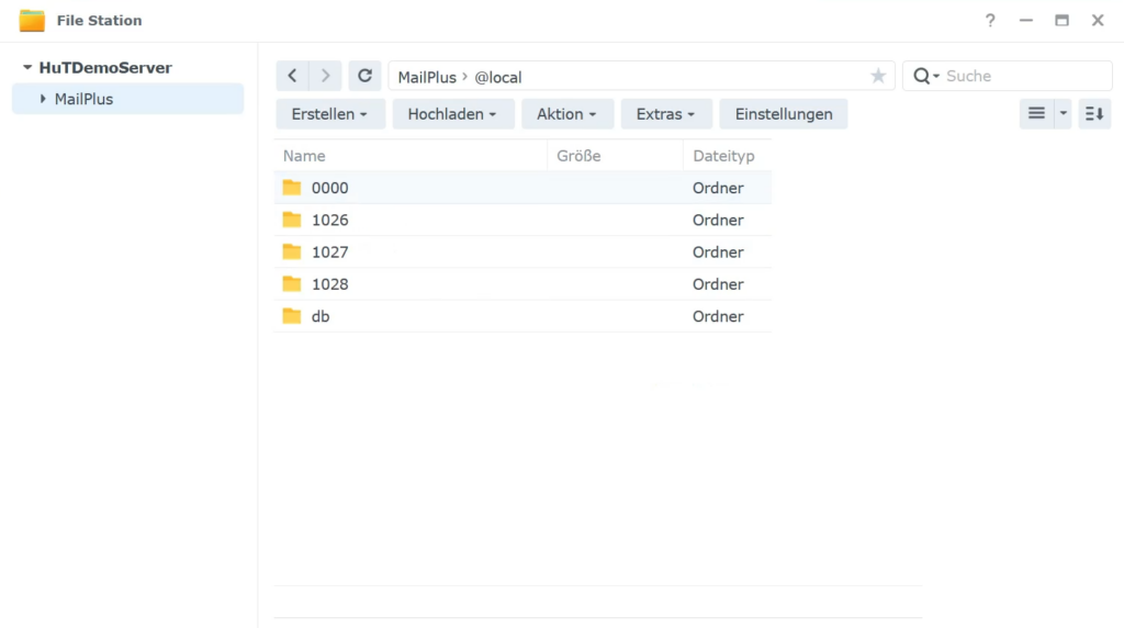 Synology MailPlus Filestruktur