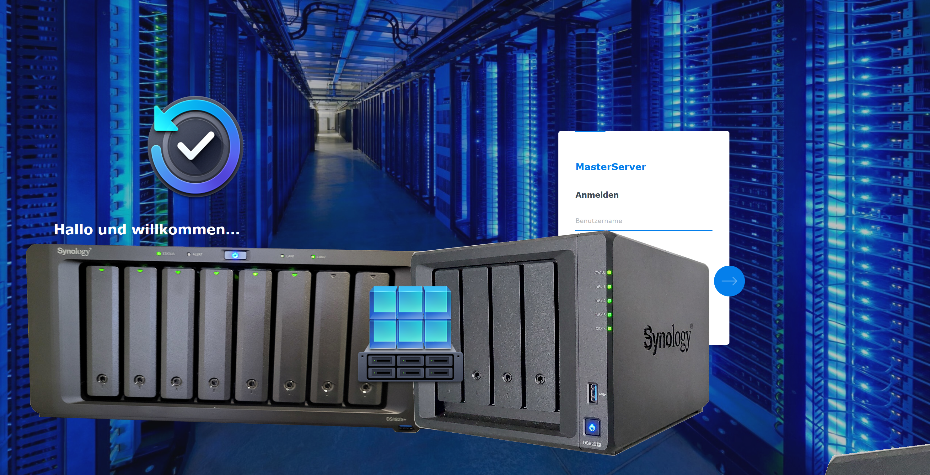 Synology 4in1 Homeserver - MasterServer auf DS1825+ mit Active backup for Business und als VM Cluster mit DS920+