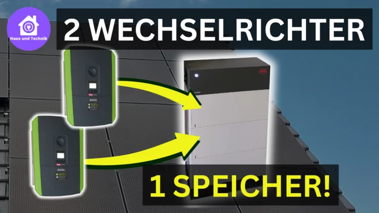 Parallelschaltung von 2 Wechselrichtern und Überschussladen in einen Speicher