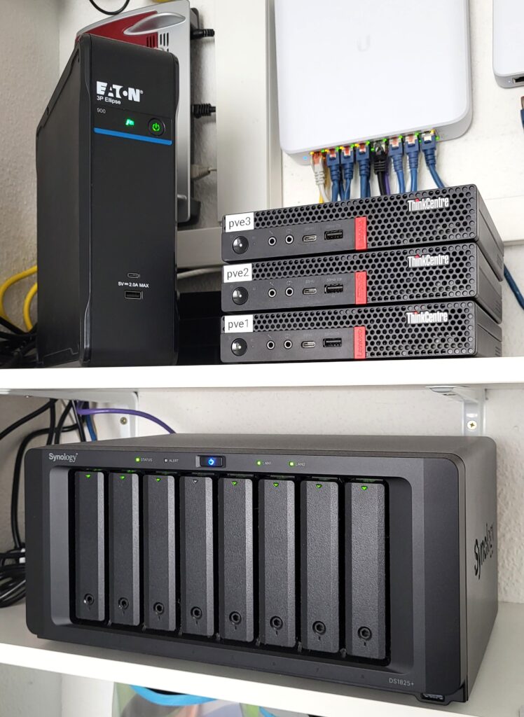 Mein Produktivserver DS1825+ mit Eaton Ellipse 3P900UI