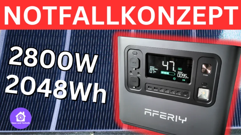 Notfallkonzept mit AFERIY 2800W Powerstation