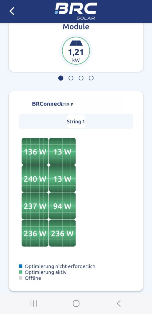 BRC Power Manger: Datensprünge in der App