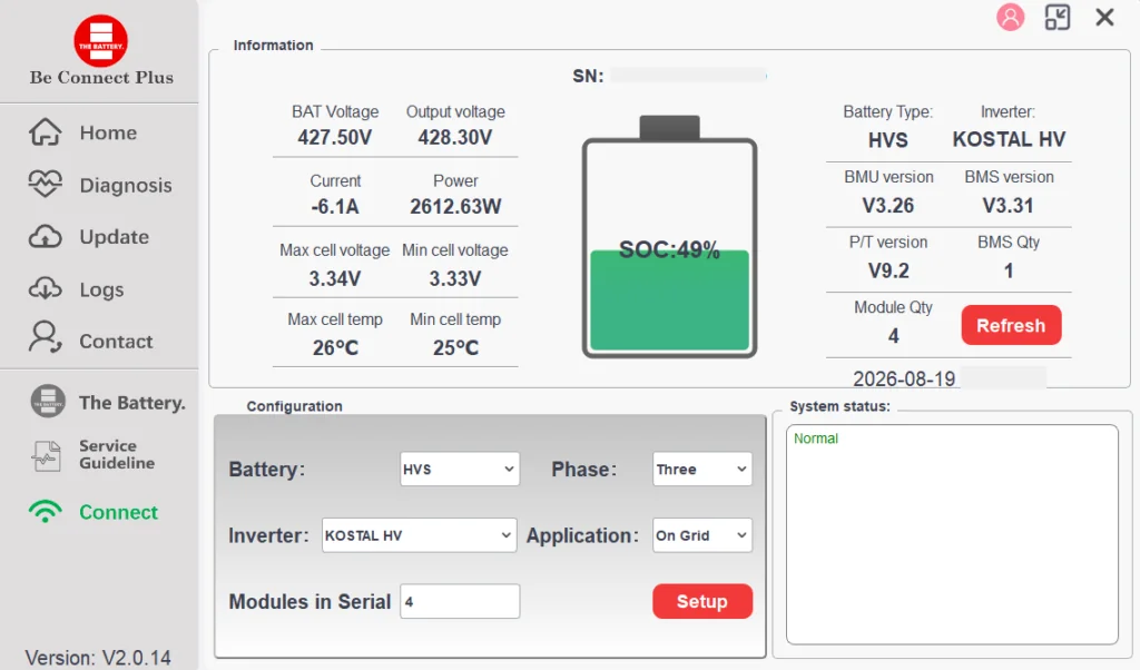BYD BeConnect Plus App - Home Screen Dashboard
